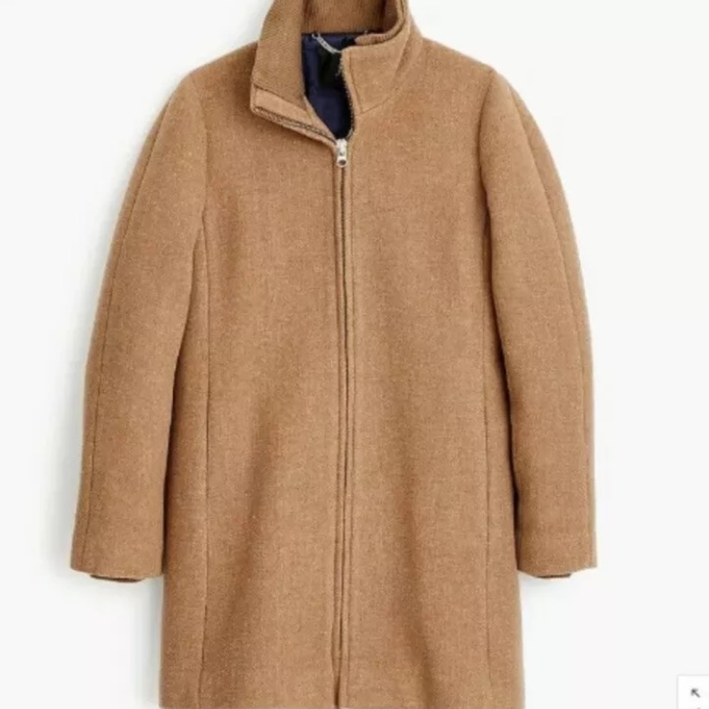 NWT J. Crew Italian stadium cloth wool coat 2P - Picture 2 of 8